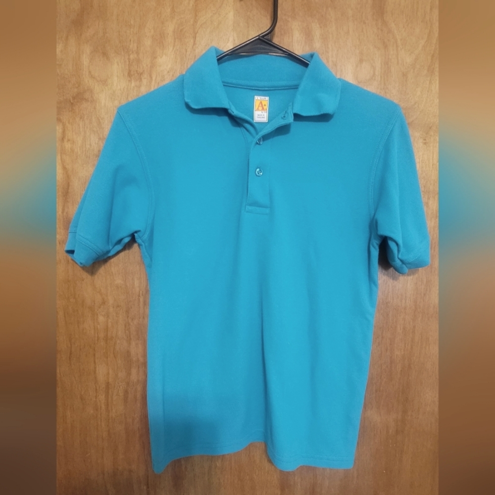 A+ Polo Youth Light Blue/Teal